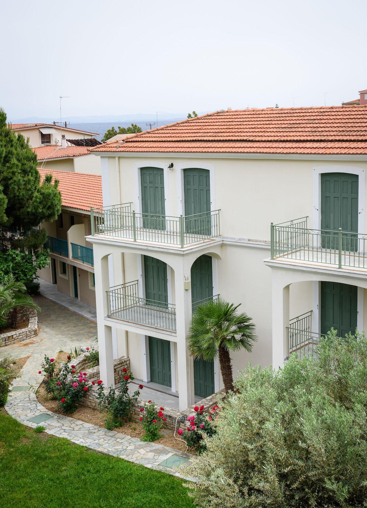 Kyveli Hotel Apartments Vrontádos Exterior foto